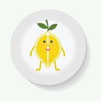 decorative plates for interior design. Empty dish, porcelain plate mock up design. Decorative plates with stilish ornament patterns. vector
