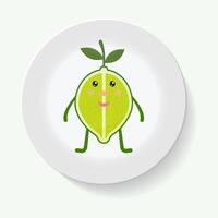 decorative plates for interior design. Empty dish, porcelain plate mock up design. Decorative plates with stilish ornament patterns. vector