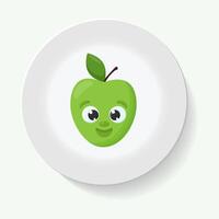 decorative plates for interior design. Empty dish, porcelain plate mock up design. Decorative plates with stilish ornament patterns. vector