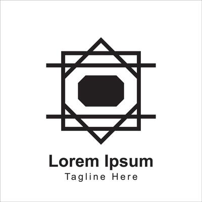 Rectangle shape creative logo design icon
