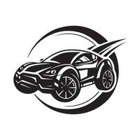 Speed Car Logo Design Template Stock image on white background vector