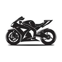 Motorcycle Silhouette . Motorcycle on a white background vector