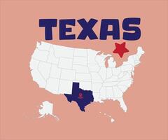 texas map design vector