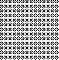 Seamless texture in the form of an abstract pattern of black crosses and dots on a white background vector