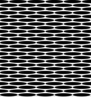 Abstract seamless texture in the form of a geometric pattern of black ovals on a white background vector