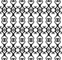 Seamless black abstract pattern on white background vector