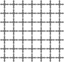 Abstract seamless texture in the form of an original black ornament on a white background vector