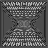 Abstract pattern of geometric shapes on a gray background vector