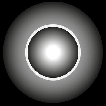 Abstract background in a round shape of a glowing gray lamp vector