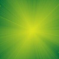 Abstract pattern in the form of golden rays on a green gradient background vector