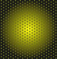 Abstract pattern in the form of yellow glowing dots on a black background vector