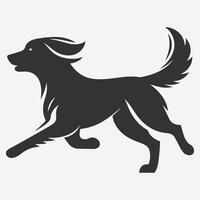 Dynamic Silhouette of Running Dog, Perfect for All Your Creative Projects vector