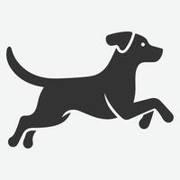 Dynamic Silhouette of Running Dog, Perfect for All Your Creative Projects vector