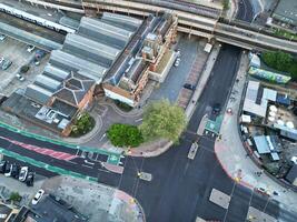 Aerial View of Portsmouth City Centre, England United Kingdom. May 15th, 2024 photo