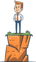 3d plano ícone Como moderno Liderança ícone com cópia de espaço para o negócio apresentações conceito Como uma moderno Liderança ícone Projeto com generoso cópia de espaço perfeito para realçando o negócio png