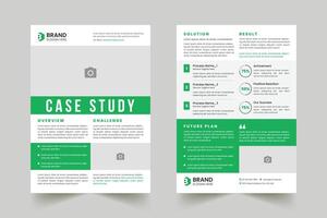 Case Study template with minimal design, Corporate Case Study Template, Poster design with Case Study vector