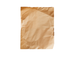 Vintage Torn Notebook Paper with Lined Patterns and Wrinkles on isolated background png