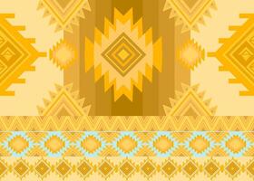 Geometric design with diamond triangle and square patterns inspired by native tribal art, ideal for tiles and carpets vector