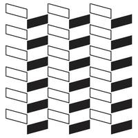 Black and White Geometric Pattern on White background vector