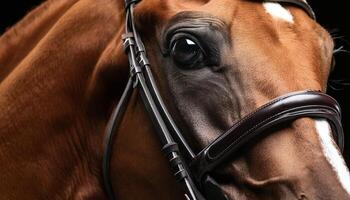 Close up of horse photo