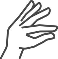 Hand icon symbol image illustration vector