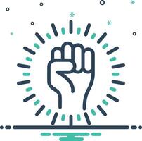 Hand icon symbol image illustration vector