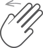 Hand icon symbol image illustration vector