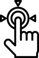 Hand icon symbol image illustration vector