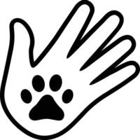 Hand icon symbol image illustration vector