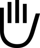 Hand icon symbol image illustration vector