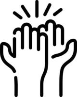 Hand icon symbol image illustration vector