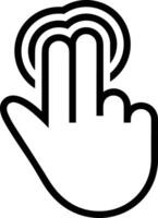 Hand icon symbol image illustration vector