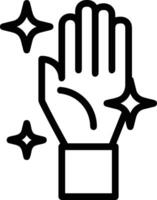 Hand icon symbol image illustration vector