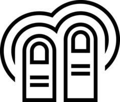 Hand icon symbol image illustration vector