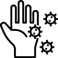 Hand icon symbol image illustration vector