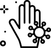 Hand icon symbol image illustration vector