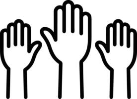 Hand icon symbol image illustration vector