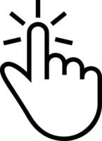Hand icon symbol image illustration vector
