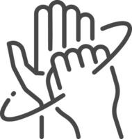 Hand icon symbol image illustration vector
