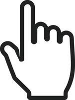 Hand icon symbol image illustration vector