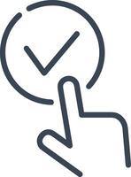 Hand icon symbol image illustration vector