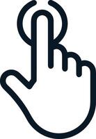 Hand icon symbol image illustration vector
