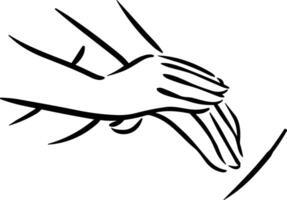 Hand icon symbol image illustration vector