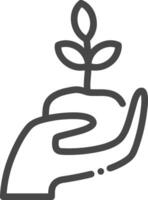 Hand icon symbol image illustration vector
