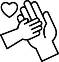 Hand icon symbol image illustration vector
