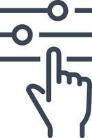 Hand icon symbol image illustration vector