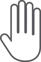 Hand icon symbol image illustration vector