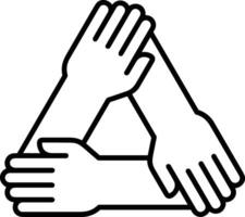 Hand icon symbol image illustration vector