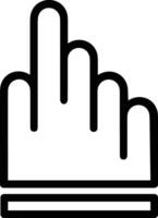 Hand icon symbol image illustration vector