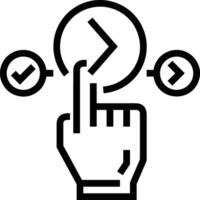 Hand icon symbol image illustration vector